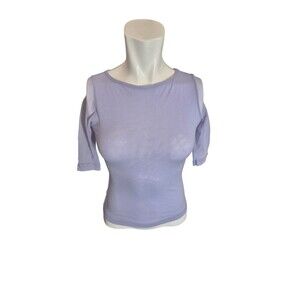 Bebe Vintage Y2K Mesh Sheer Top Sheer Mesh Top light Blue  Sz XS-L